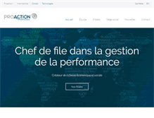 Tablet Screenshot of proactioninternational.com